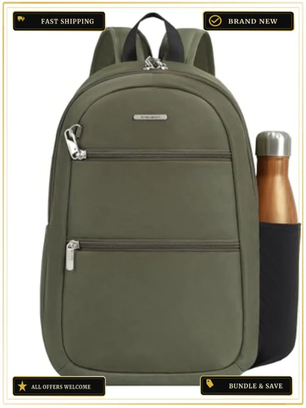 Anti-Theft Convertible Sling Backpack with RFID Blocking, Lightweight Travel
